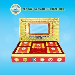 Yến sào Khánh Hòa tinh chế Hộp quà tặng (05 hộp 05g) chính hiệu Sanvinest - Q505