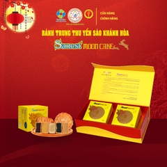 Bánh Trung Thu Yến sào Khánh Hòa - Hộp 02 Bánh Trung Thu [Bánh Nướng Nhân Mềm]