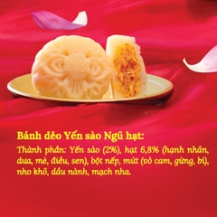 Hộp 01 Bánh Dẻo 120g - 200g. Bánh Trung Thu Yến Sào Khánh Hòa Sanest Mooncake 2025