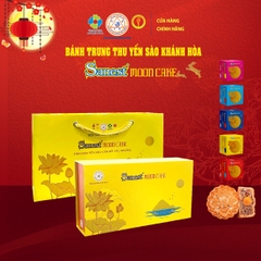 Bánh Trung Thu Yến sào Khánh Hòa 2025 - Hộp 02 Bánh Trung Thu [01 Nhân Thập Cẩm + 01 Nhân Mềm]