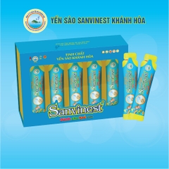 Tinh chất Yến sào Khánh Hòa Sanvinest cho trẻ em túi 20ml, HỘP QUÀ TẶNG 15 TÚI sang trọng, tiện lợi, dễ sử dụng.