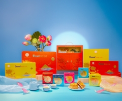 Bánh Trung Thu Yến sào Khánh Hòa 2025 - Hộp 02 Bánh Trung Thu [01 Nhân Thập Cẩm + 01 Nhân Mềm]