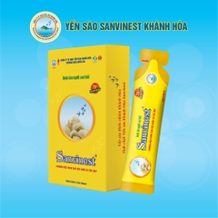 Tinh chất Yến sào Khánh Hòa Sanvinest túi 25ml Có đường dành cho người cao tuổi, tiện lợi khi sử dụng, hấp thụ tối đa dưỡng chất.