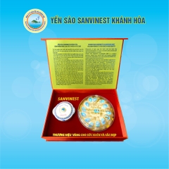 Hộp quà tặng Yến sào Sanvinest Khánh Hòa Chính hiệu. Tổ Yến sào Tinh chế 100g - Q610