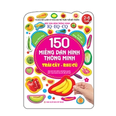 Bóc Dán Hình Thông Minh IQ-EQ-CQ 150 Miếng Dán Hình Thông Minh - Trái Cây-Rau Củ