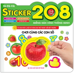208 Miếng Dán Hình Thông Minh - IQ-EQ-CQ - Chơi Cùng Các Con Số
