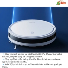 Robot hút bụi Xiaomi E10 – Giải pháp dọn dẹp thông minh cho ngôi nhà hiện đại