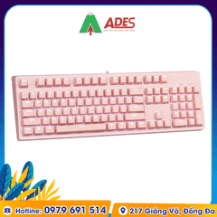 Bàn phím cơ Edra EK387L Pink Hồng