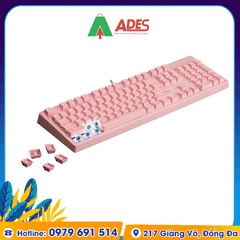 Bàn phím cơ Edra EK387L Pink Hồng