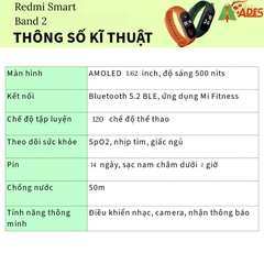 Chào mừng bạn đến với thế hệ vòng đeo tay thông minh mới nhất – Redmi Smart Band 2!