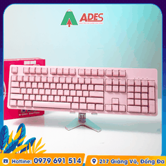 Bàn phím cơ Edra EK387L Pink Hồng