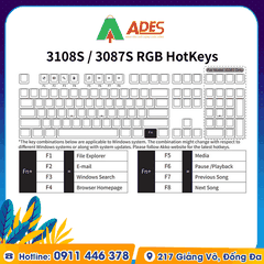 Bàn phím cơ AKKO 3087S-Black RGB (Akko sw)