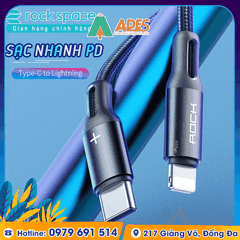 Dây cáp sạc Rockspace R2 ĐẦU TYPE-C TO LIGHTNING DÀNH CHO IPHONE