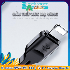 Dây cáp sạc nhanh RockSpace Z12 cho iphone, android