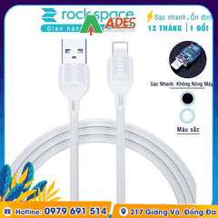 Dây cáp sạc nhanh RockSpace Z12 cho iphone, android
