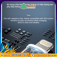 Dây cáp sạc nhanh PD 20W cho IPhone Rockspace Z18