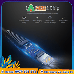 Dây cáp sạc nhanh cho Iphone Rockspace Z8