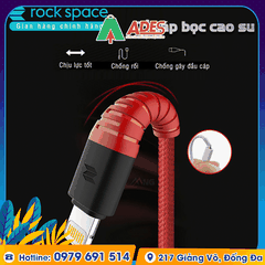 Dây cáp sạc nhanh cho Iphone Rockspace Z8