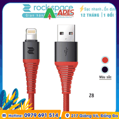 Dây cáp sạc nhanh cho Iphone Rockspace Z8