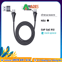 Dây cáp sạc nhanh 4 in 1 Rockspace R12