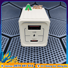 Củ sạc nhanh mini 2 cổng Rockspace T66