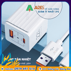 Củ sạc nhanh mini 2 cổng Rockspace T66