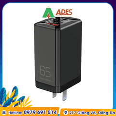 Củ sạc nhanh mini 3 cổng Rockspace T49 65W