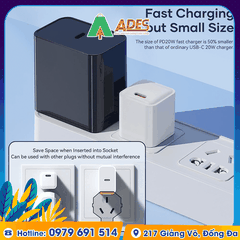 Củ sạc nhanh siêu nhỏ Rockspace T69 dành cho Iphone