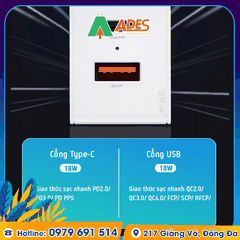 Củ sạc mini 2 cổng sạc nhanh Rockspace Sugar