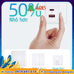 Củ sạc mini 2 cổng sạc nhanh Rockspace Sugar