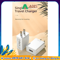 Củ Sạc iPhone Rockspace T6 plus 1 cổng USB