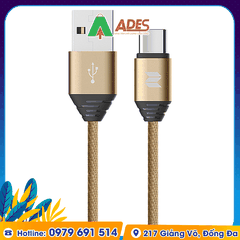 Dây cáp sạc Android Rockspace M5 dây dù 1 mét, Type C