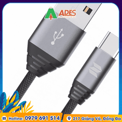 Dây cáp sạc Android Rockspace M5 dây dù 1 mét, Type C