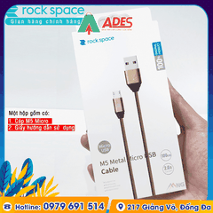 Dây cáp sạc Rockspace M5 Micro dây dù 1 mét