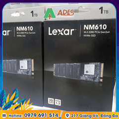 Ổ cứng SSD Lexar NM610 M.2 PCIe Gen3 x4 NVMe 1TB (LNM610-1TRB)