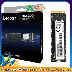 Ổ cứng SSD Lexar NM620 256GB M.2 2280 PCIe 3.0x4 (LNM620X256G-RNNNG)