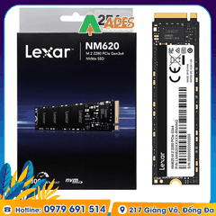 Ổ cứng SSD Lexar NM620 256GB M.2 2280 PCIe 3.0x4 (LNM620X256G-RNNNG)