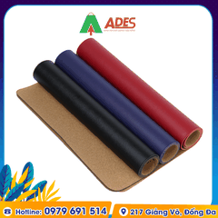 Lót chuột bản lớn chất liệu giả da PU/Gỗ sồi ép cao cấp HyperWork Mousepad