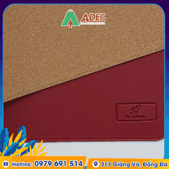 Lót chuột bản lớn chất liệu giả da PU/Gỗ sồi ép cao cấp HyperWork Mousepad