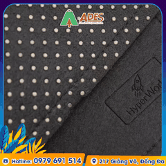 Lót chuột HyperWork Bằng Vải Nỉ (Đen-Xám Ghi)