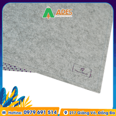 Lót chuột HyperWork Bằng Vải Nỉ (Đen-Xám Ghi)