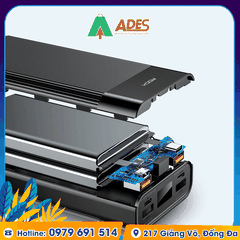 Pin sạc dự phòng thích hợp chân cắm TypeC Rockspace P81 5000mAh