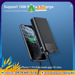 Pin sạc dự phòng thích hợp chân cắm lightning Rockspace P82 5000mAh