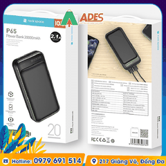 Pin sạc dự phòng Rockspace P65 20000mAh