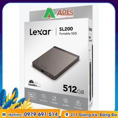Ổ cứng di động SSD Portable 512GB Lexar SL200