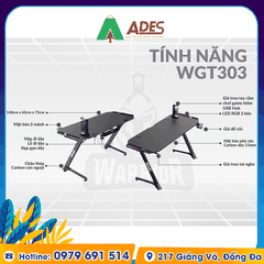 Bàn gaming WARRIOR Zealot Series WGT303