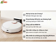 Robot Hút Bụi Xiaomi S10 – Giải Pháp Dọn Dẹp Thông Minh Cho Gia Đìn