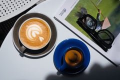 Cà phê rang Việt Nam - Liberica Luận & Lý - Rang Nhạt (Light Roast) - Blue in Green Coffee Roasters