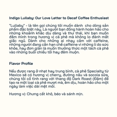 MEXICO - INDIGO LULLABY (DECAF) - RANG ĐẬM