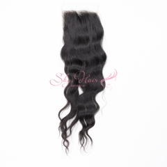 Cambodian Wavy Closure - Natural Color